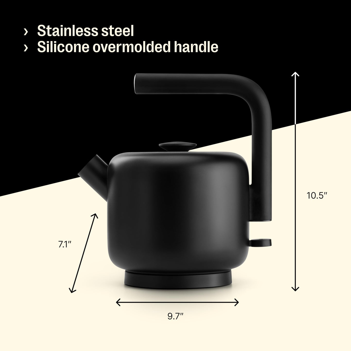 Fellow Clyde Electric Kettle - 1.5 Liter Capacity - Modern Twist On Stovetop Design, All-Purpose, Stainless Steel - Warm Water for Ramen, Oatmeal, Tea, Coffee & more - Large Capacity - Smoke Green
