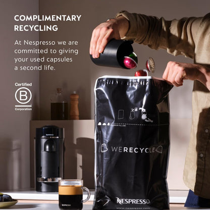 Nespresso Vertuo Pop+ Coffee and Espresso Machine by De'Longhi, Liquorice Black