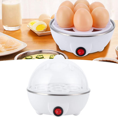 Electric Mini Eggs Cooker, Rapid Boiler for 6 Eggs, Poached, Scrambled, Omelets, Auto Shut Off (US Plug 110V)