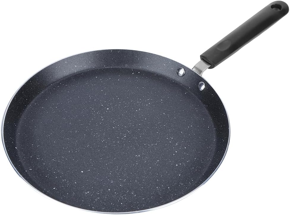 Yosoo Non Stick Frying Pan, Fast Heating Aluminum Alloy Cookware with Heat Proof Handle for Breakfast