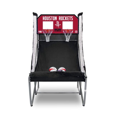 Pop-A-Shot - Home Dual Shot with Houston Rockets NBA Graphics l Sensor Scoring l 16 Game Modes l 7 Balls l Foldable Storage l for All NBA Fans