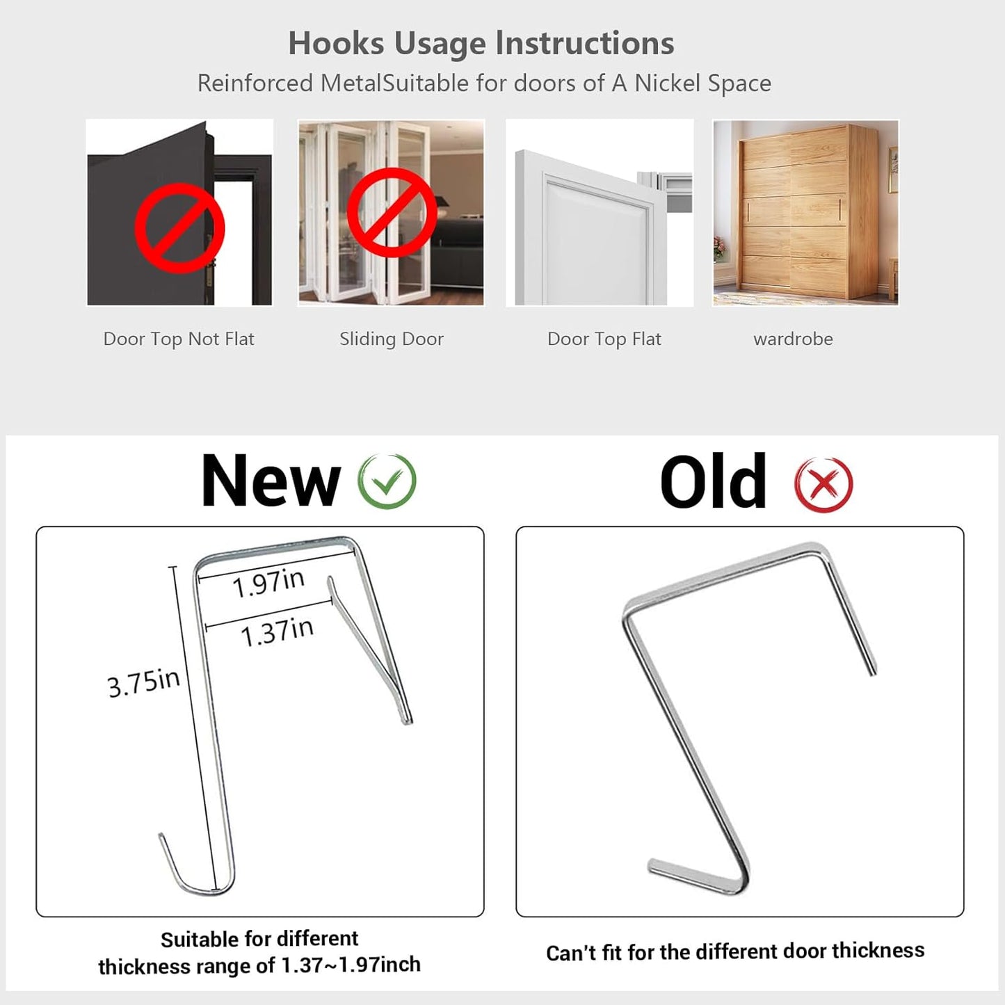 2 Pack 48 Closet homyfort Over the Door Shoe Organizer, Hanging Shoe Rack Storage Holder with Large Pockets for Door