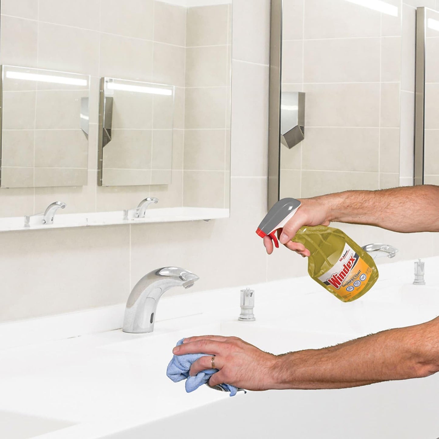 Windex Multi-Surface Disinfectant Cleaner, Citrus Scent, 32 oz Spray Bottle