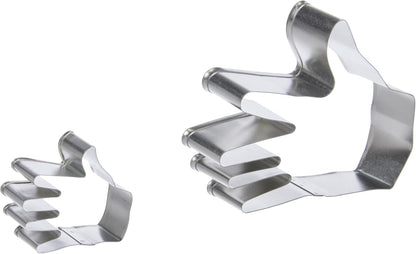 PME Hand Cookie and Cake Cutters, Set of 2, Small and Large Sizes
