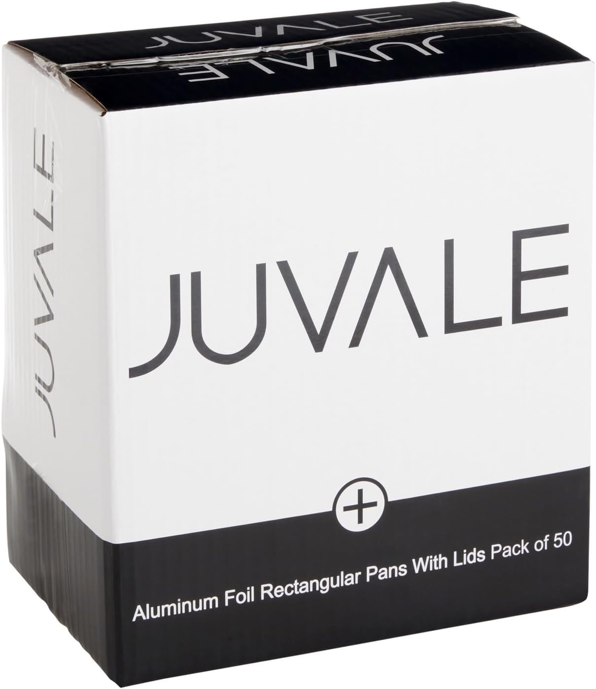 Juvale 50 Pack Aluminum Foil Disposable Loaf Pans: 2 lb with Lids for Baking Bread, Heating, Storing Food