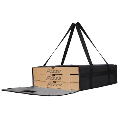 Bodaon Pizza Bags for Delivery, Insulated Pizza Delivery Bag for Delivery Drivers, 20" x 20" x 6" Pizza Warmer Bags for Carry Hot, Commercial Food Warmers for Catering, Pizza Carrier, Black
