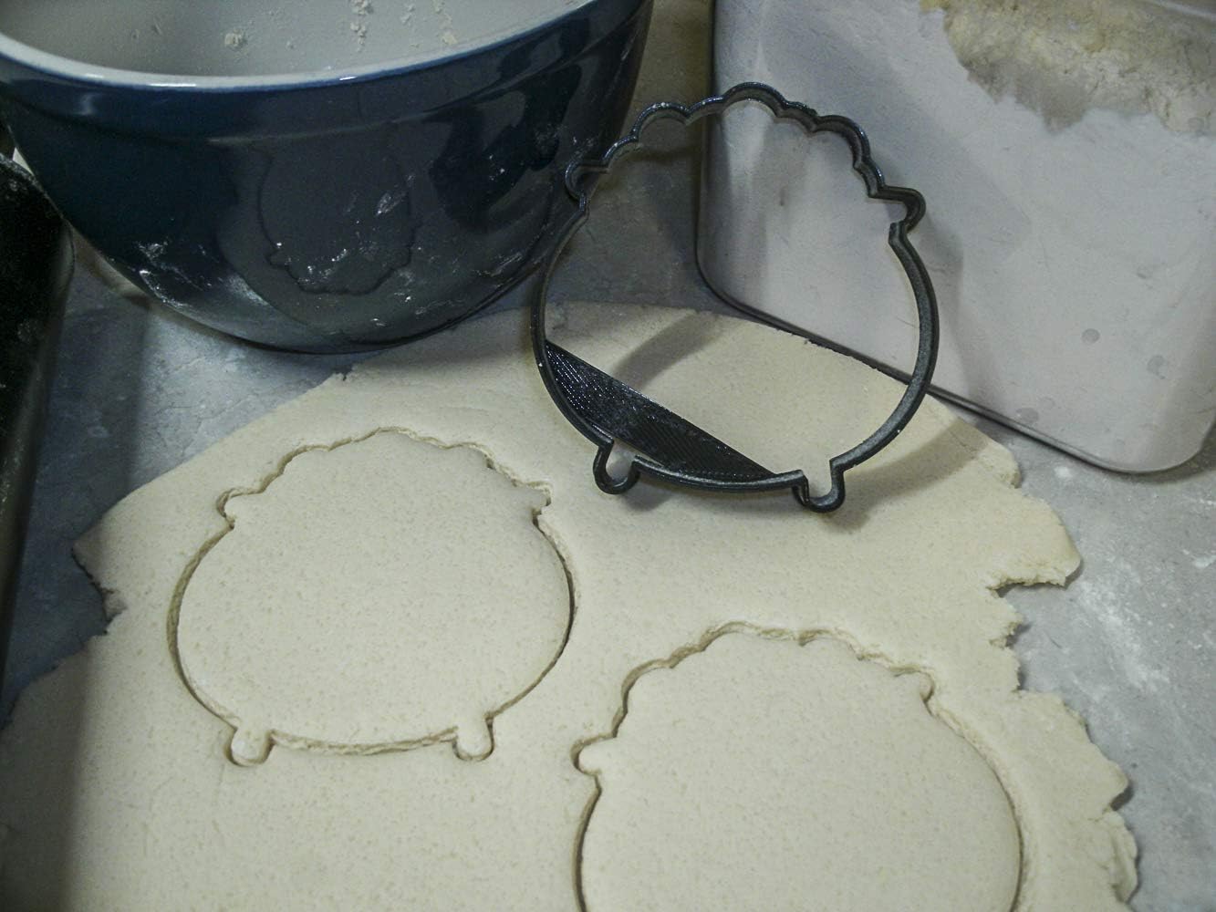 Witch Cookie Cutter - Black, Food-Safe Plastic, Made in USA, 1 Piece