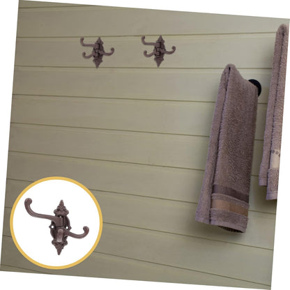 Movable Wall Hook Coat Hangers, Metal Clothes Hanger, Cast Iron Hooks for Wall Mounted Utility Clothing Rack