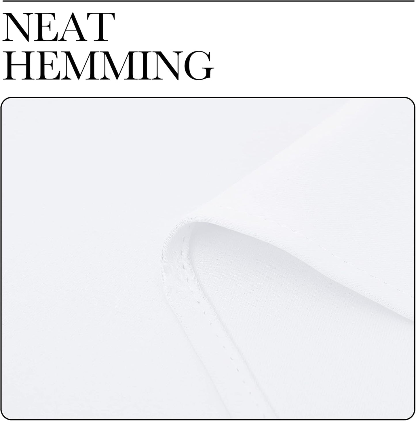 NICETOWN Light Blocking Curtain Panels - Easy-Care Solid Grommet Drapes for Bedroom | 34x54 Inches, White (2 Panels)