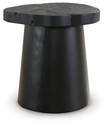 Signature Design by Ashley Wimbell Contemporary Tapered Base End Table, Black