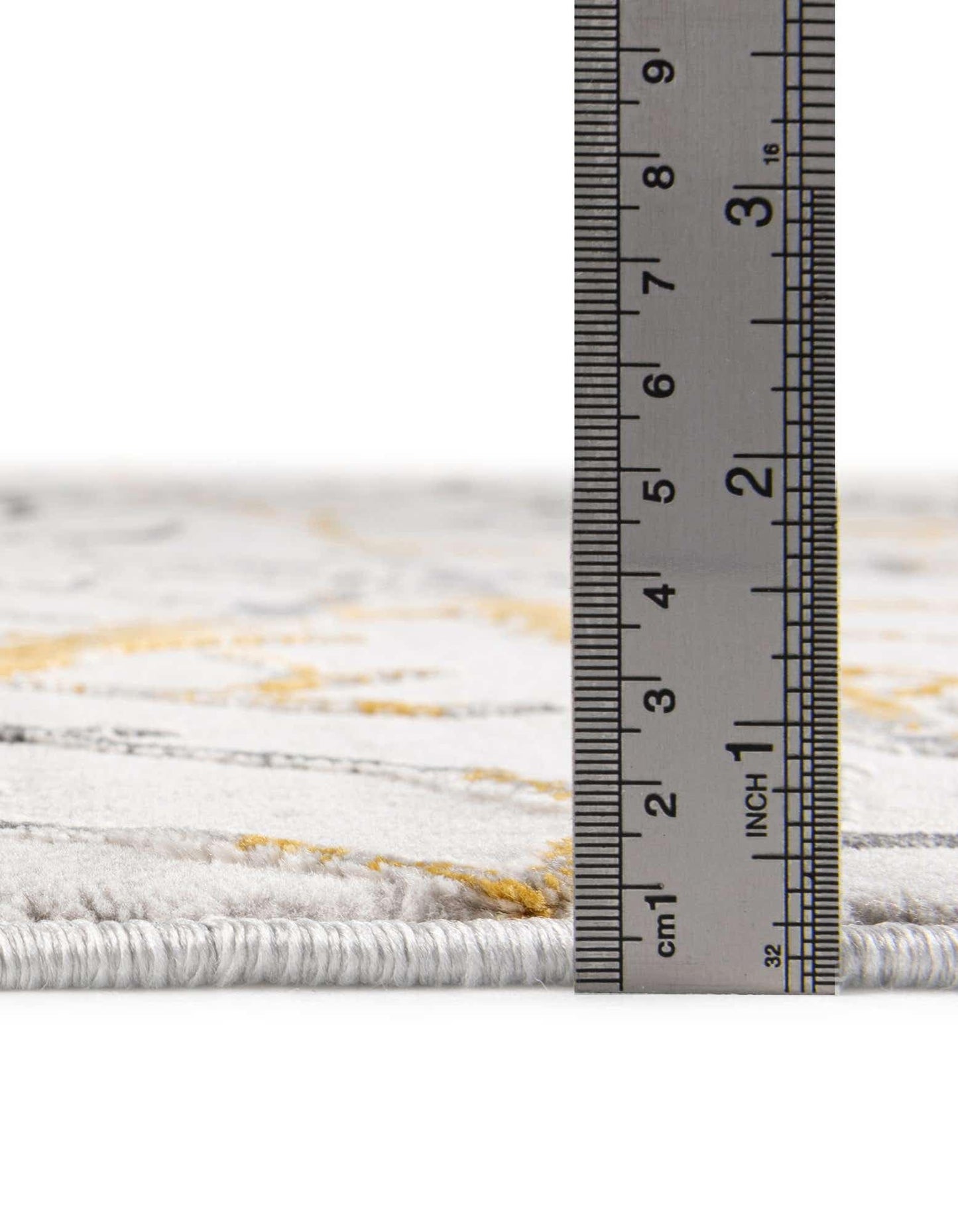 Unique Loom Finsbury Collection Area Rug - Anne (7' 10" x 10' Rectangle, Yellow and Gray/ Ivory)