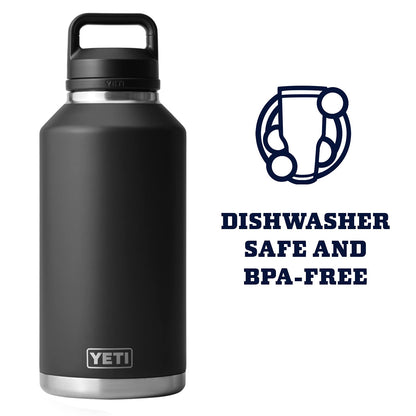 YETI Rambler 64 oz Bottle, Vacuum Insulated, Leakproof, Stainless Steel with Chug Cap, Black