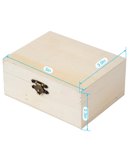 Xhqsulsclac 8 pcs Wooden box Holder Desk DIY Wooden Boxes 5X3.9X2.3 In Desktop Organizer Organizer School