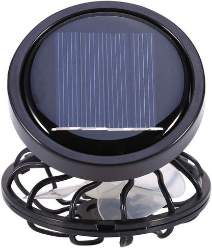 Electric Mini Solar Fan, Air Conditioner Cooling Cell Fan, Clip on Visor or Handheld, Works Only in Direct Sun