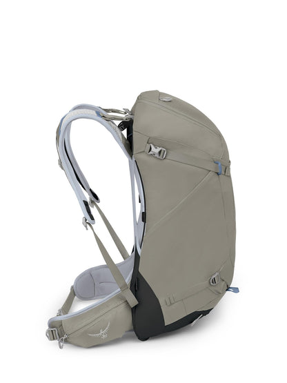 Osprey Hikelite 32L Unisex Hiking Backpack, Tan Concrete, Small/Medium