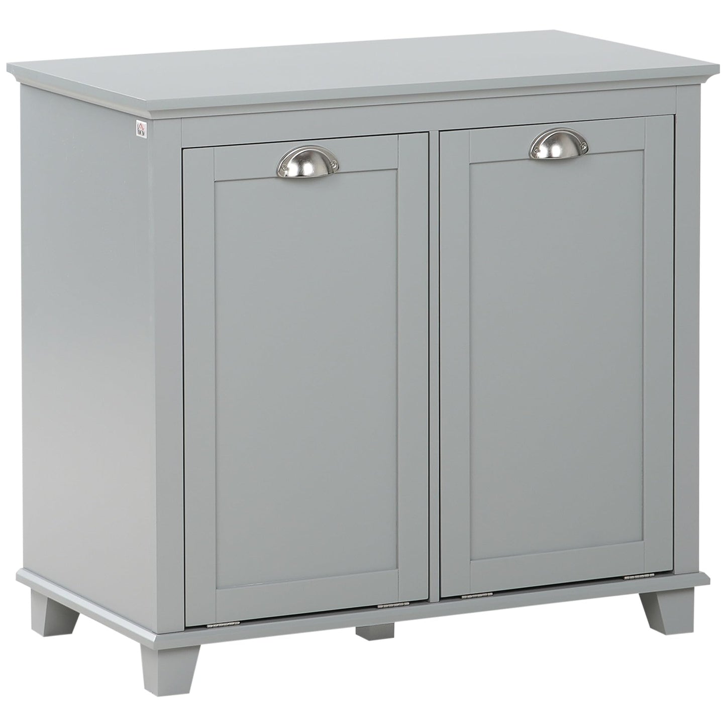 Modern Tilt-Out Laundry Sorter Cabinet, Bathroom Storage Organizer with Two-Compartment Tilt-Out Hamper,for Kitchen Home