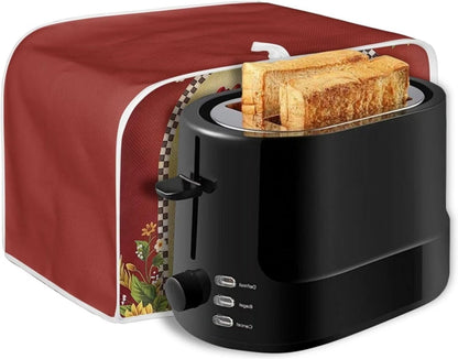 Sunflower Rooster Toaster Cover, 2 Slice, Dust-proof Kitchen Small Appliance Cover, Home Decoration