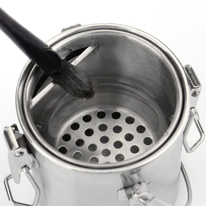 Tosnail Stainless Steel Leak-Proof Paint Brush Washer with Removable Filter Screen - Small