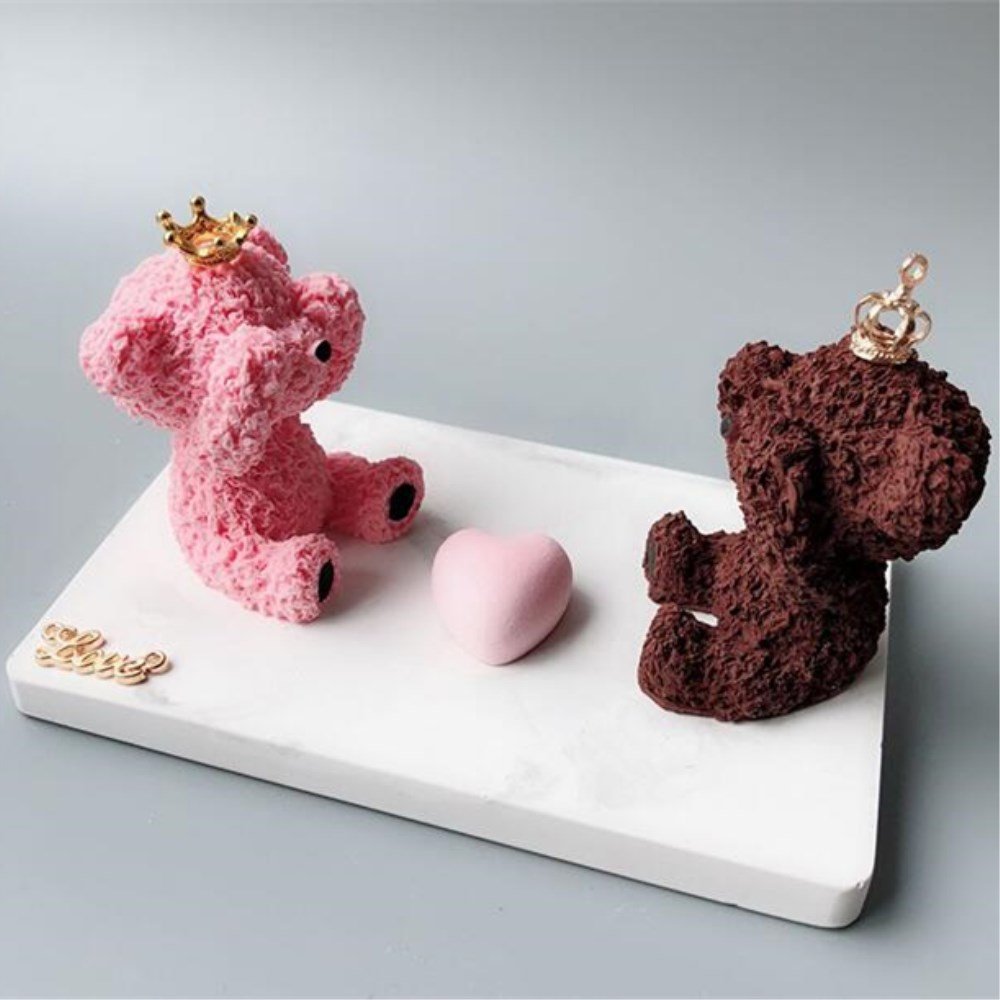 Grainrain Silicon Soap Mold Handcraft DIY 3D Candle Resin Mould for Handmade Soap Bear (11423)