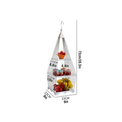 Cake Stand 3-Tiered Cake Stand with Handles Stainless Steel Dessert Table Multi-Purpose Cupcake Display Stand Wedding Pastry Serving Tray Cupcake Tower