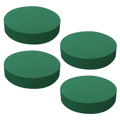 Pastlla 4 Pcs 10 Inch Floral Foam Blocks Large Dry and Wet Floral Foam for Diy Fresh Flowers, Artificial Flowers, Wedding Aisle Flowers Party Home Office Garden Decoration (Round)