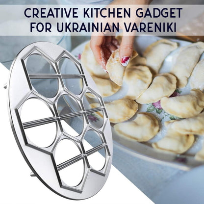 Vareniki & Pierogi Maker – Heavy-Duty 14-Slot Mold Press for Homemade Dumplings, Pierogi, Pastries, Samosas, Turnovers & More – Multi-Kitchen Tool for Global Recipes NEW
