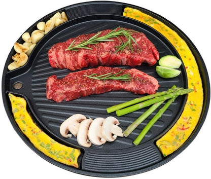 UPIT Korean BBQ Egg Grill Pan - Even Heating and Easy to Clean, Perfect for Pork Belly