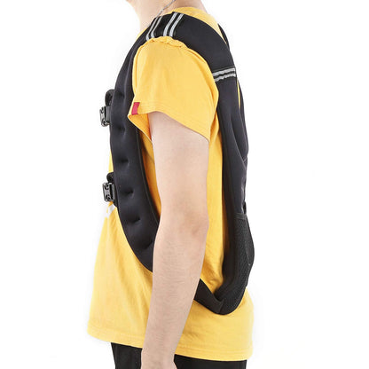 Domary Weighted Vest, Adjustable Fitness Training Vest with Elastic Material and Widened Shoulder Straps for Strength Training and Cardio Workout