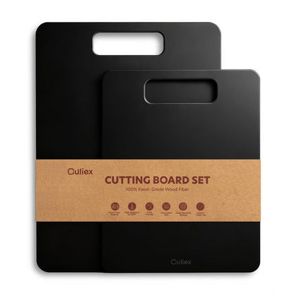 Culiex Wood Fiber Cutting Board Set of 2, Dishwasher Safe, Non-Toxic Cutting Board for Kitchen, BPA Free, Non-Slip, Non-Porous Composite Chopping Board, Mothers Day Gifts for Mom