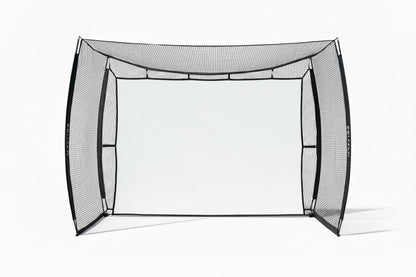 GOLF PAPi Mobile Golf Simulator Net – 10ft Compact Practice Net with Steel Frame & Impact Screen – Indoor & Outdoor Golf Training for Backyard, Garage & Home Sim Setup