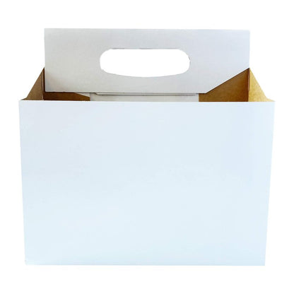 6 Pack Cardboard Bottle Holder [Econo Pack] | Fits 12-16oz bottles | For Safe and Easy Transport of Beer, Soda and Other Bottled Products | 140 Pack