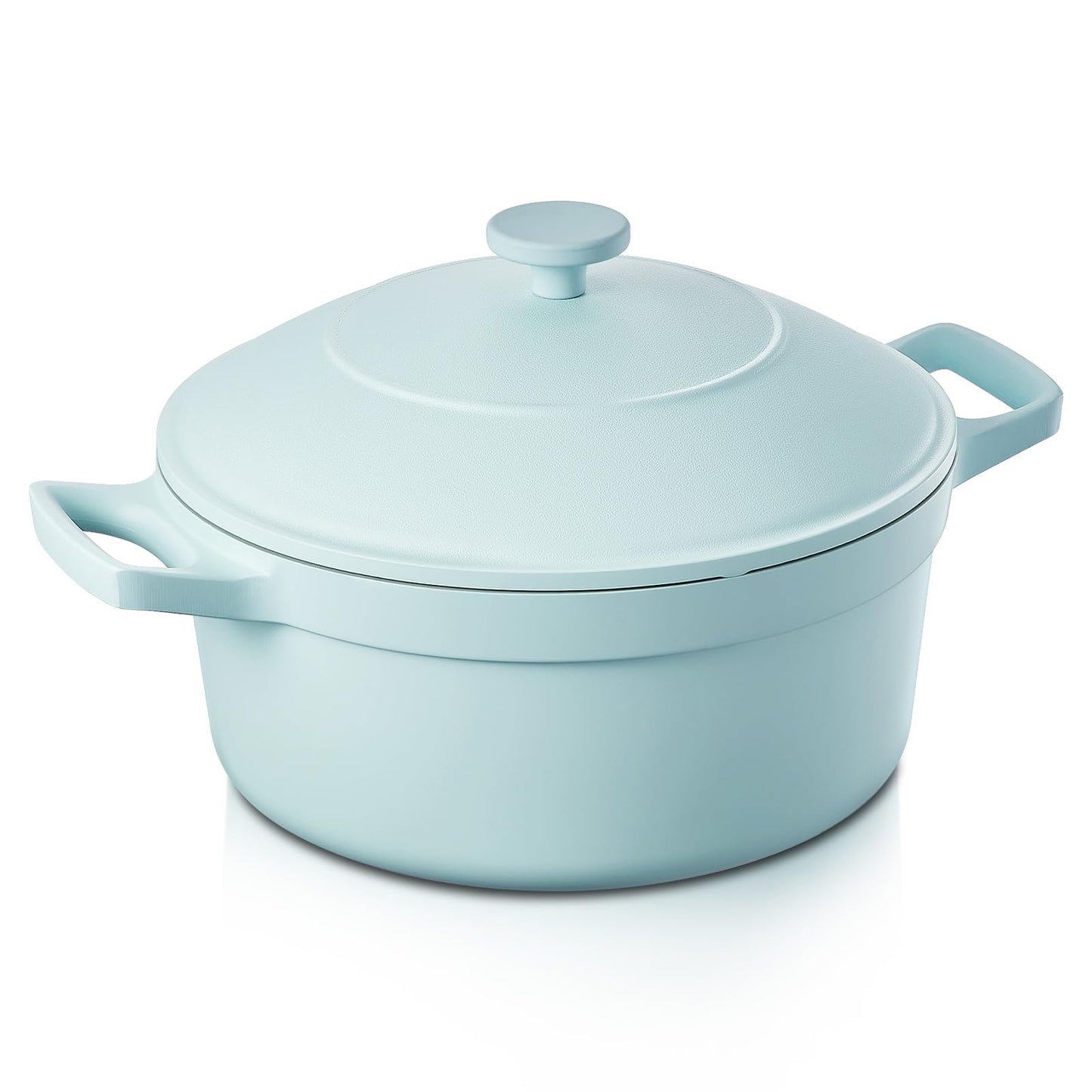 5.7 Quart Nonstick Stock Pot with Lid, BEZIA Ceramic Soup Pot for Family Cooking, Induction Cooking Pot with Smart-Vent Braising, Easy Cleanup, Perfect for Side Dishes, Daily Meals & Camping