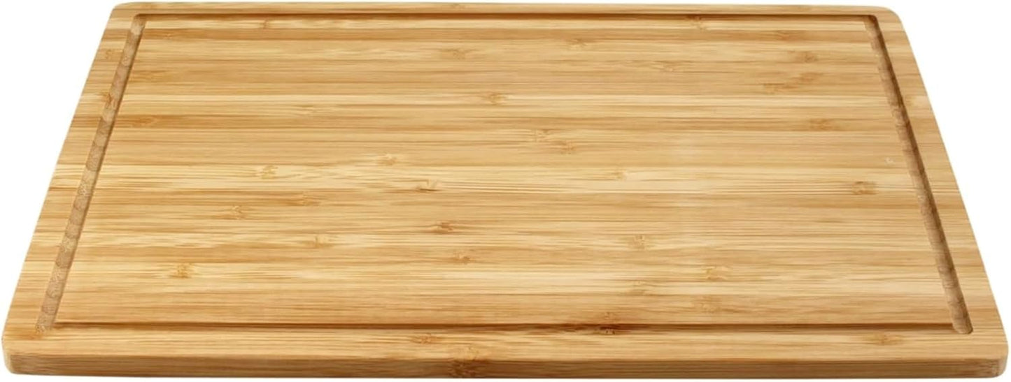 17.72 11.81 Dura Living Bamboo Cutting Board x Heavy Duty, Eco-Friendly Chopping Board for Kitchen Prep, Meat