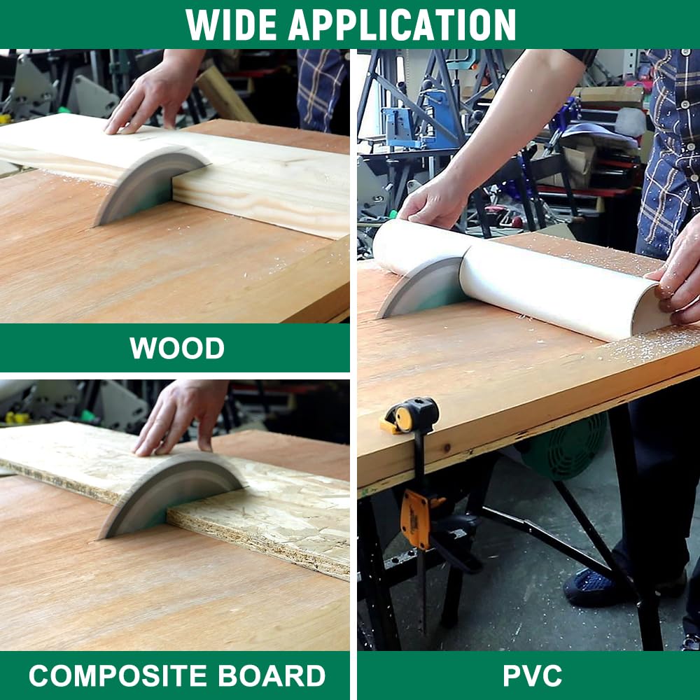 Hoteche 10-Inch Compact Portable Table Saw with Saw Blade for Desktop Use