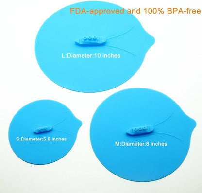 eoocvt 3pcs Steam Ship Silicone Steamer Lid Food Covers, Cute Design, Pack of 3