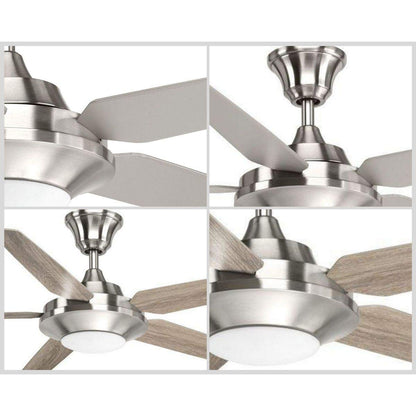 Progress Lighting Signature Plus II Collection 54'' LED Five Blade Fan