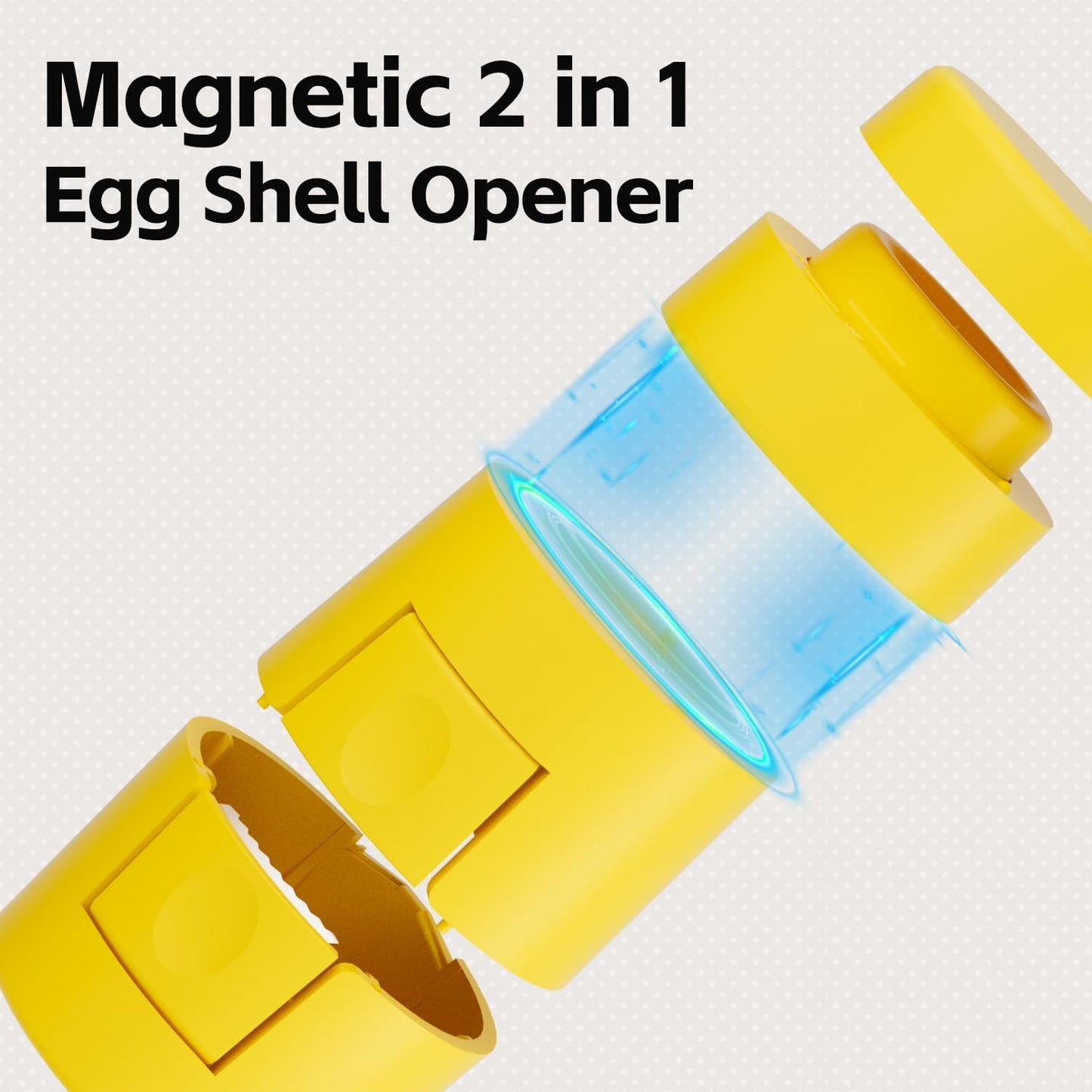 2 1 Innovative in Egg Shell Opener, Hard Boiled Egg Peeler Cracker with Piercer, Cute Egg Separator for Raw Eggs, Home