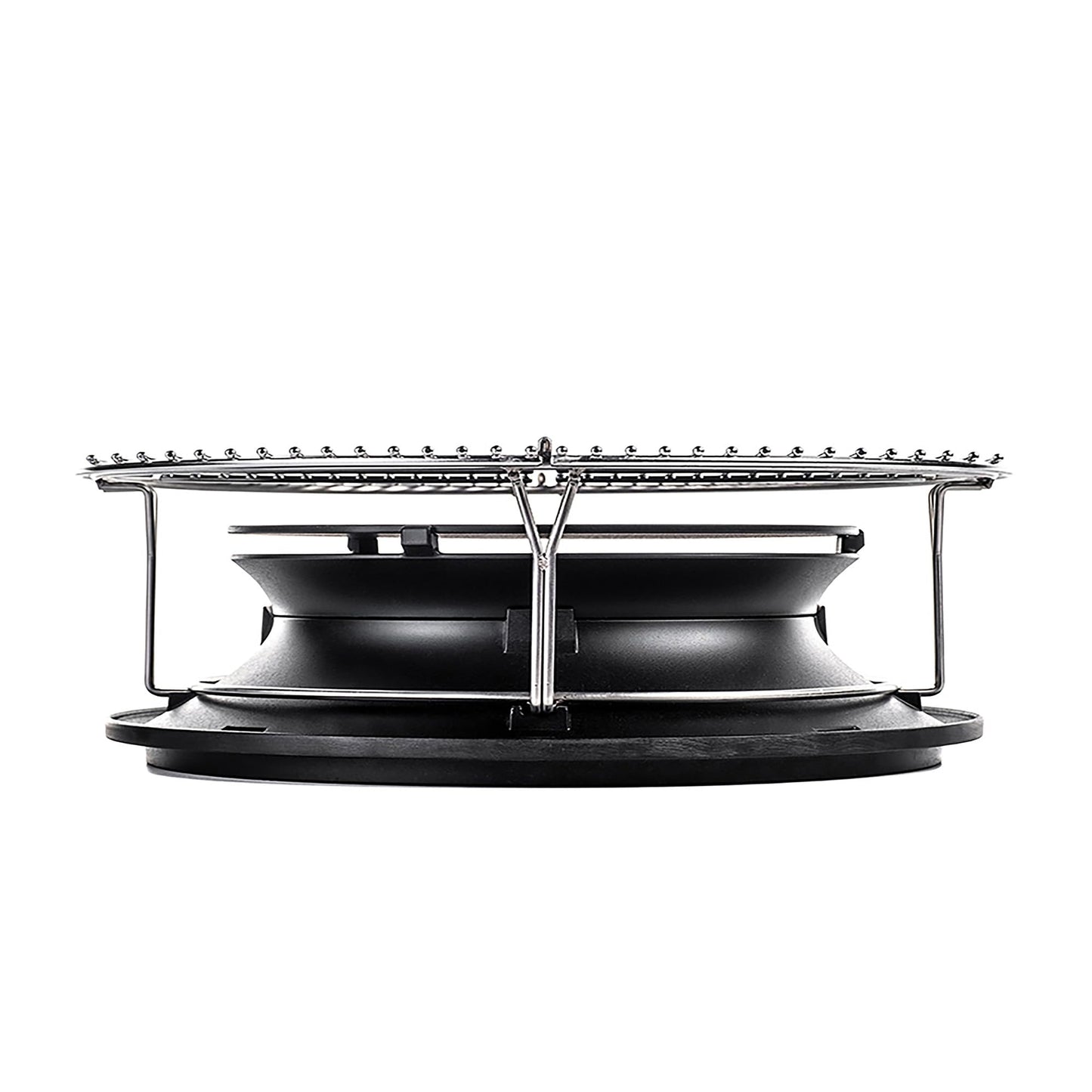 Kamado Joe SlōRoller Hyperbolic Smoke Chamber Accessory Insert with Stainless Steel Rack for Big Joe 24-inch Charcoal Grill and Smokers in Black, Model BJ-HYPER