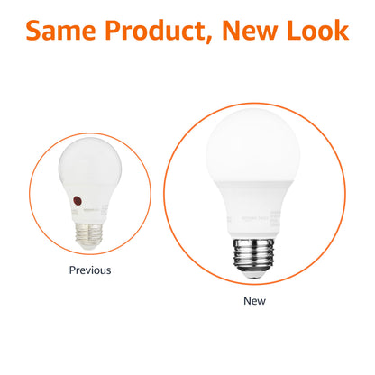 Amazon Basics A19 Dusk to Dawn Sensor LED Outdoor Light Bulb, 60W Equivalent, Energy-Efficient 9W, Daylight 5000K, E26 Base, 10,000 Hours, 2 Count (Pack of 1)