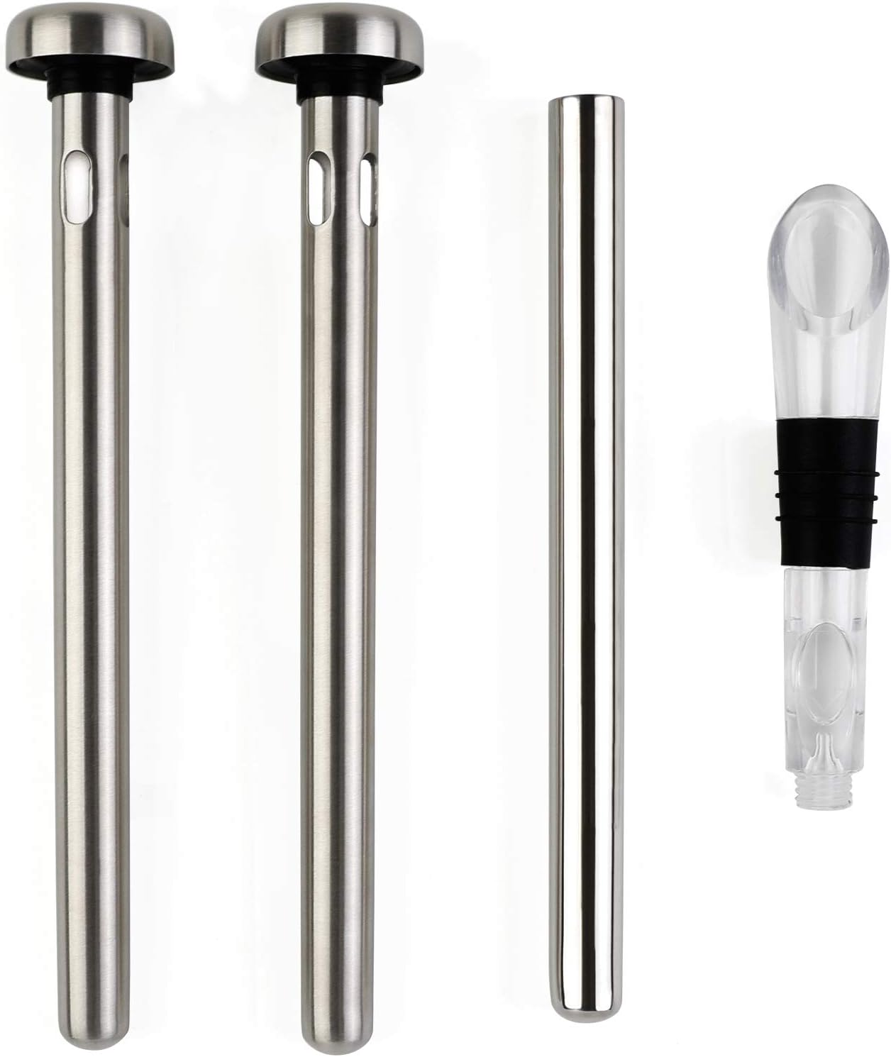 Beer Chiller Sticks, Stainless Steel Wine Chilling Rod Set for Bottles
