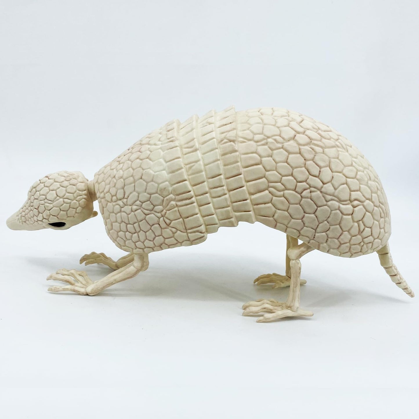 JUST FOR PARTY Armadillo Skeleton Halloween Decorations, 14"x4"x6.25", Rotatable Head and Openable Mouth, Resistant Plastic Armadillo for Fall Graveyard Haunted House Party Indoor and Outdoor Decor