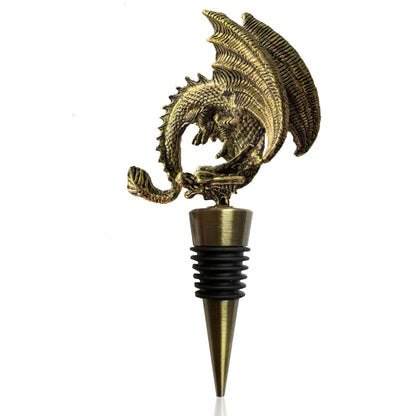 Dragon Wine Stoppers Gothic Metal Alloy Design Bottle Stopper for Dragon Gift Party Decorative