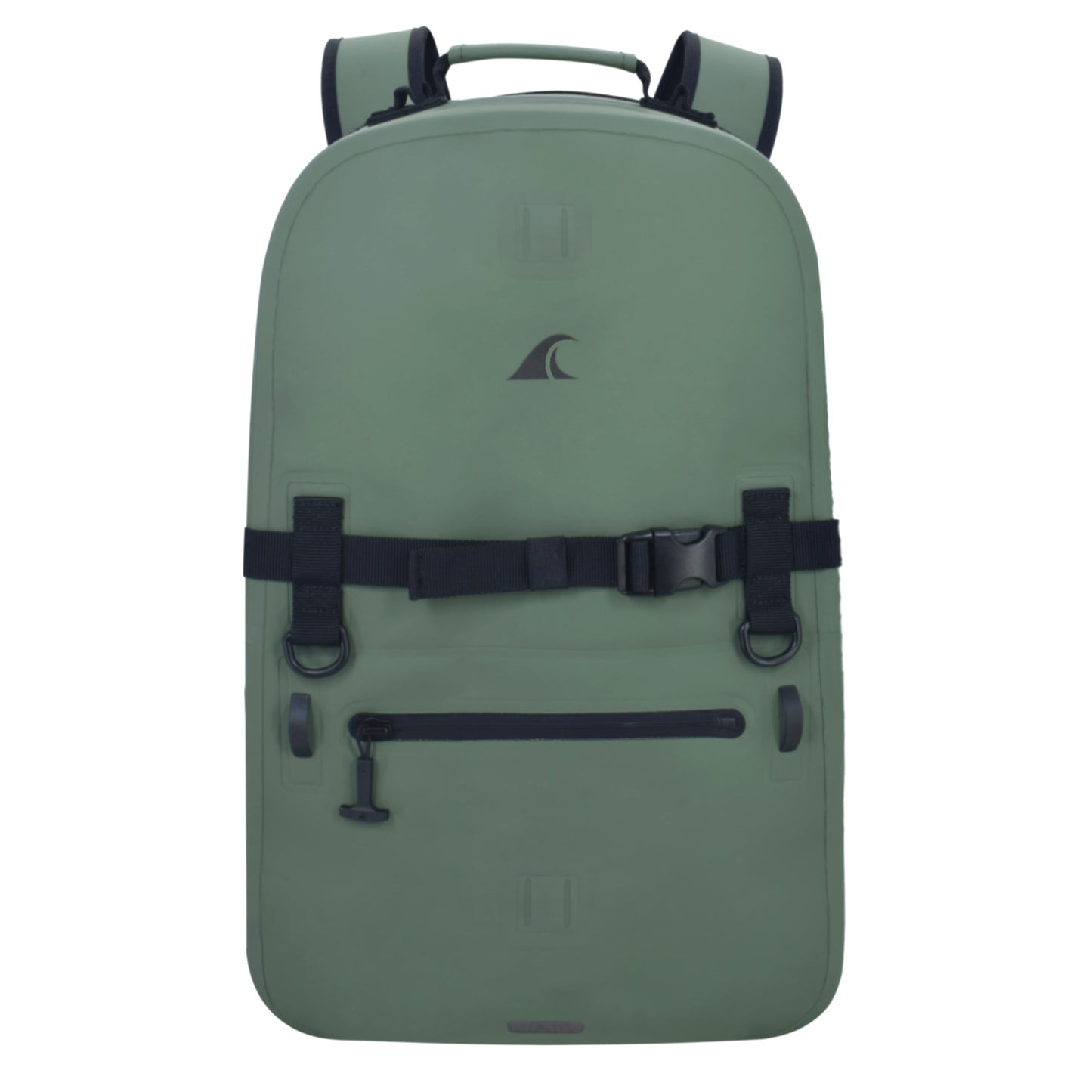 Breakwater Supply™ Fogland Waterproof IP68 Submersible Backpack | Laptop Sleeve & Airtight Zippers for Outdoors, Hunting, Fishing, Waterfowl, Floating Dry Bag, Unisex, TPU (Marsh Green, 25L)
