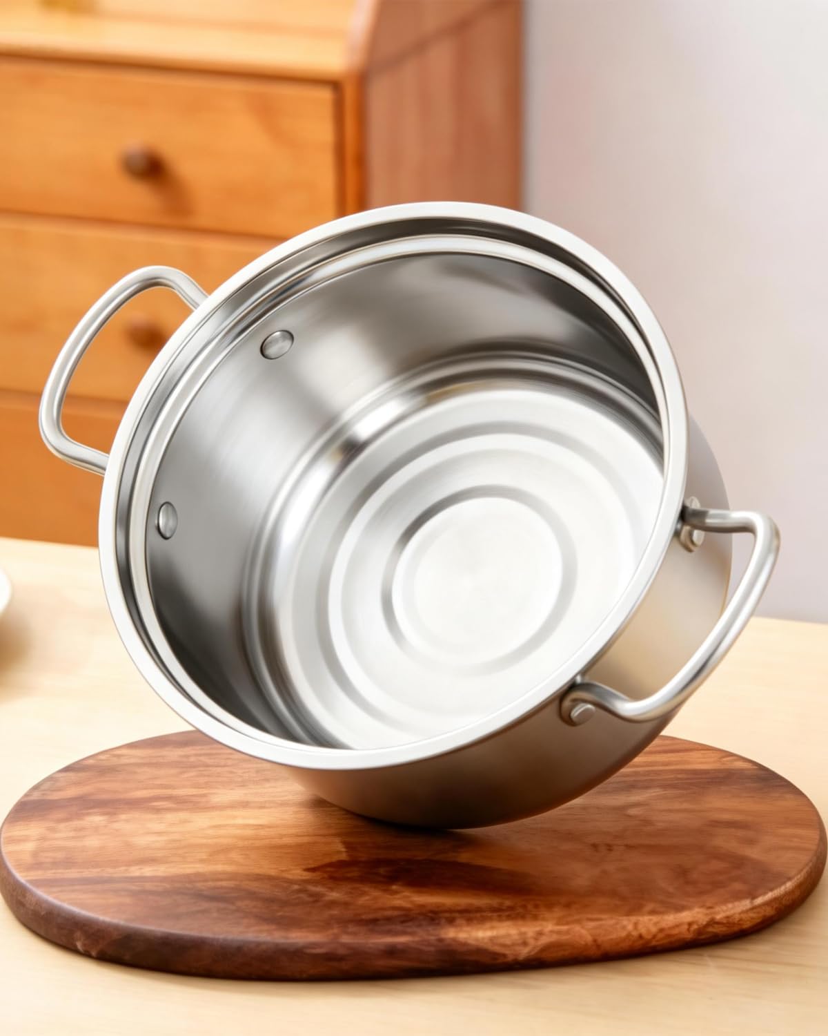 OPENICE Deep Fryer Pot with Basket, Stainless Steel Frying Pot with Basket Lid and Oil Strainer for Stove Top Frying, Boiling, 4.25qt Small Fryer Pot for 1-3 Peoples