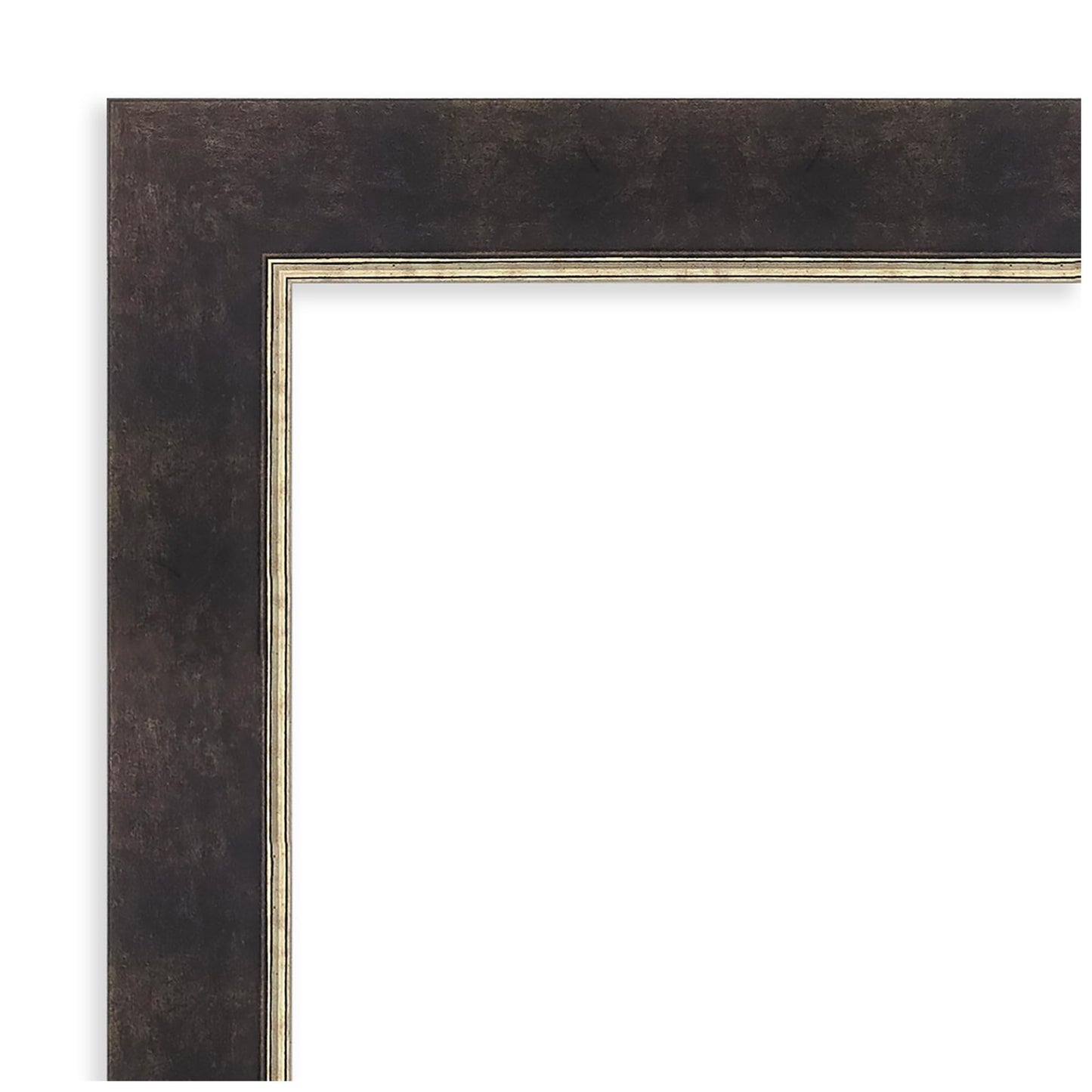 Amanti Art Bronze Bathroom Mirror for Over Sink, 31x31 Odin Antique Bronze Square Vanity Mirror, Large Modern Wood Frame, Hangs Horizonally and Vertically, Bathroom Wall Decor, Non-Beveled Edge