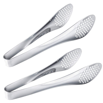 MSY BIGSUNNY 9 inch Buffet Tongs, Set of 2 Stainless Steel Food Serving Tongs