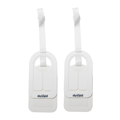 Mind Reader Duv-aid Duvet Cover Changer System, Time-Saving, Prevents Slipping, Easy to Use, Bedroom, Plastic, 2 Pcs, White.