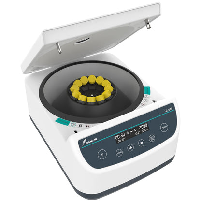 JOANLAB Digital Lab Centrifuge Machine Built-in Four Auto Programs (CGF*PRP*APRF*IPRF) 5ml/10ml /15ml x 12 Low Speed 500-4000rpm,2075xg