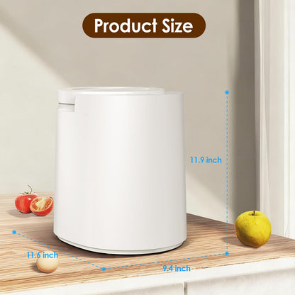 Electric Composter for Kitchen, 3L Food Recycler Composter with Auto-Cleaning/Odor-Free/LED Display/Low Noise, Smart Countertop Compost Bin 4-6H Turn Food Waste into Fertilizer for Home Indoor Use