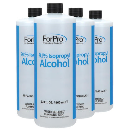 ForPro 91% Isopropyl Alcohol (IPA), Pure & Unadulterated Concentrated Alcohol, 32 Fl Oz (960 ml)